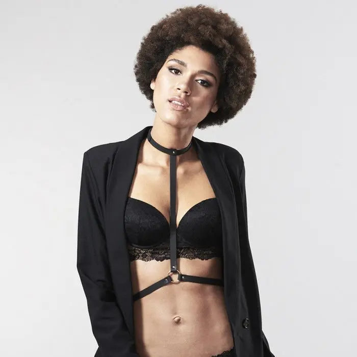 bijoux - indiscrets maze pettorina nera Bijoux Indiscrets Lingerie Harness Boutique