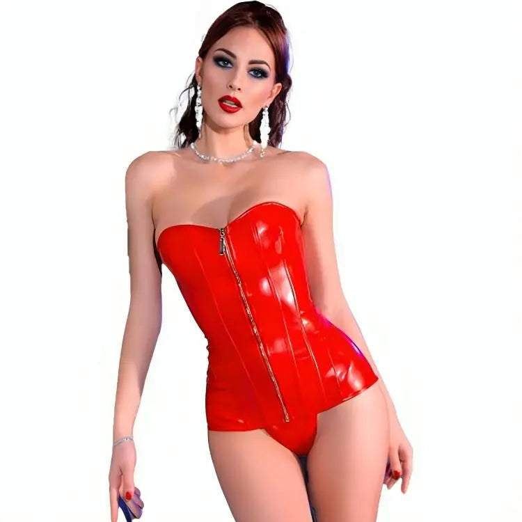 chilirose - cr 4491 corsetto rosso Chilirose Lingerie Harness Boutique