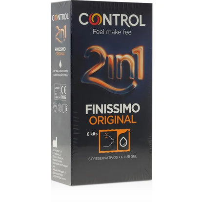 control - finisimo duo + lubrificante 6 unità Control Lingerie Harness Boutique