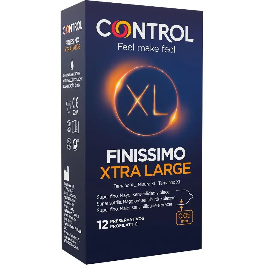 control - preservativi finissimo xl 12 unità Control Lingerie Harness Boutique