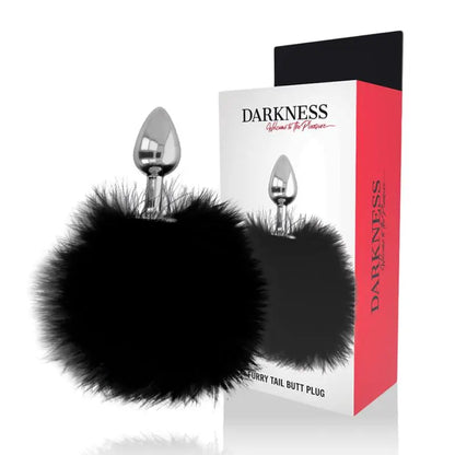 darkness - buttplug anale extra con coda nera 7 cm Darkness Lingerie Harness Boutique