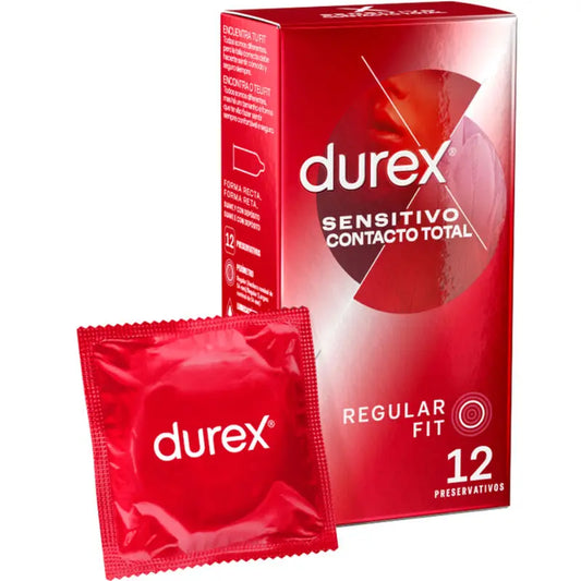 durex - sensitive total contact 12 unità Durex Lingerie Harness Boutique