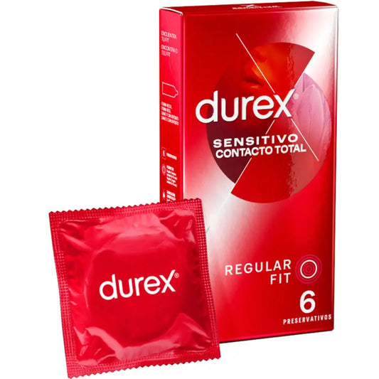 durex - sensitive total contact 6 unità Durex Lingerie Harness Boutique