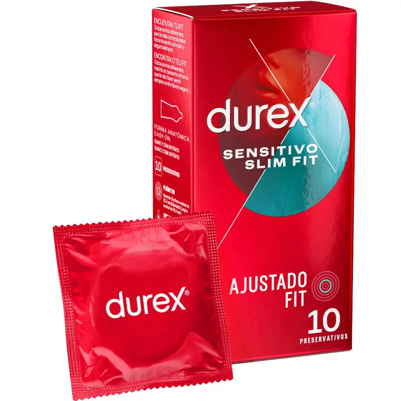 durex - sensitivo slim fit 10 unità Durex Lingerie Harness Boutique