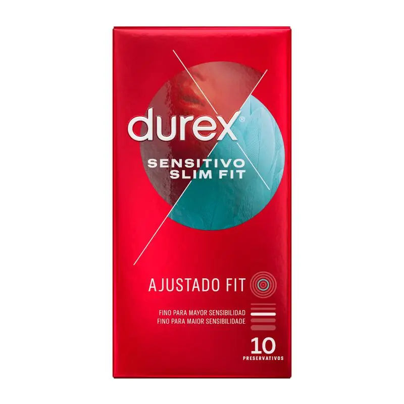 durex - sensitivo slim fit 10 unità Durex Lingerie Harness Boutique