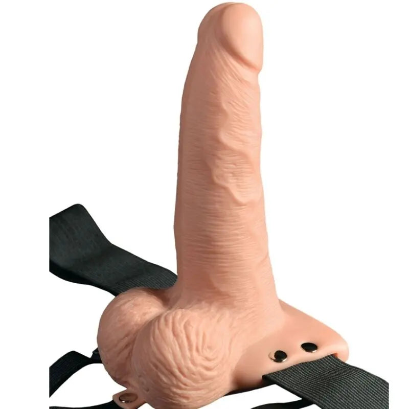 fetish fantasy series - imbragatura regolabile telecomando pene realistico con testicoli ricaricabili e vibratore 15 cm Fetish Fantasy Lingerie Harness Boutique