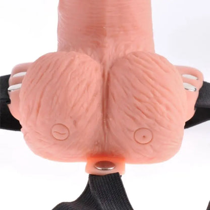 fetish fantasy series - imbragatura regolabile telecomando pene realistico con testicoli ricaricabili e vibratore 15 cm Fetish Fantasy Lingerie Harness Boutique