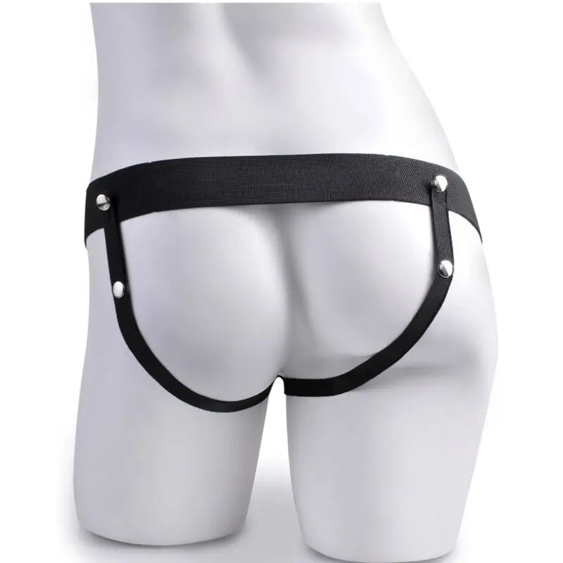 fetish fantasy series - imbragatura regolabile telecomando pene realistico con testicoli ricaricabili e vibratore 15 cm Fetish Fantasy Lingerie Harness Boutique