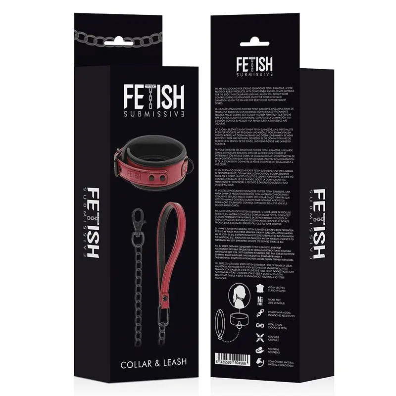 fetish submissive dark room - collana a catena con fodera in neoprene Fetish Submissive Lingerie Harness Boutique