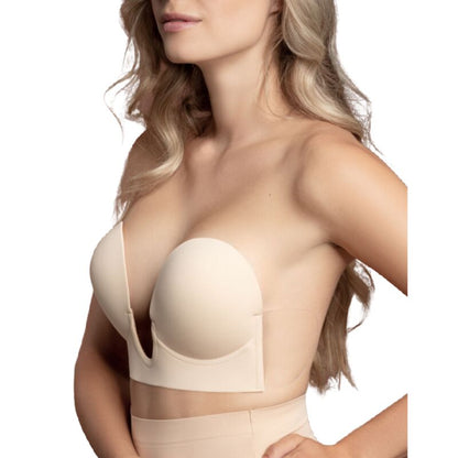BYE-BRA - REGGISENO SENZA MANIGLIE EN U BEIGE COPPA E - BYE BRA - BRAS | Lingerie Harness Boutique