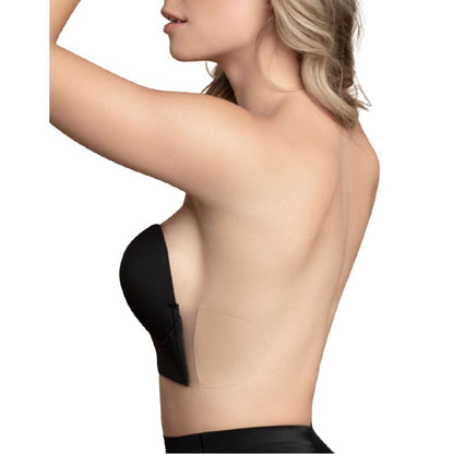 BYE-BRA - REGGISENO SENZA MANIGLIE EN U BEIGE COPPA E - BYE BRA - BRAS | Lingerie Harness Boutique