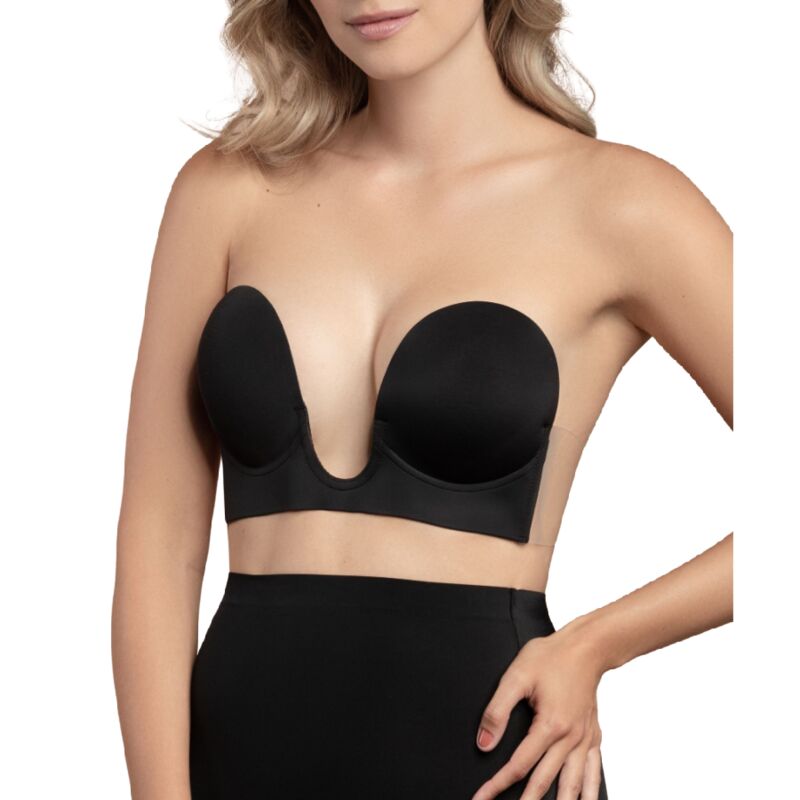 BYE-BRA - REGGISENO SENZA MANIGLIE EN U BEIGE COPPA E - BYE BRA - BRAS | Lingerie Harness Boutique