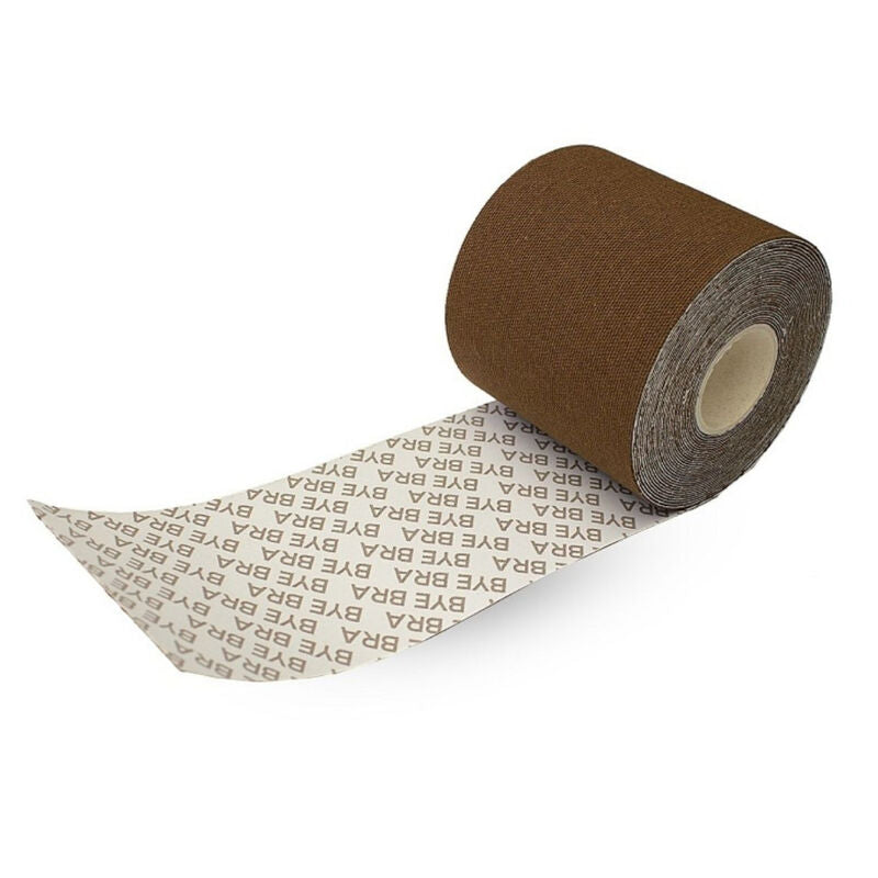 BYE-BRA - NASTRO CORPO 5 M X 6,5 CM + 3 PAIA DI COPRI CAPEZZOLI MARRONE - BYE BRA - TAPES | Lingerie Harness Boutique