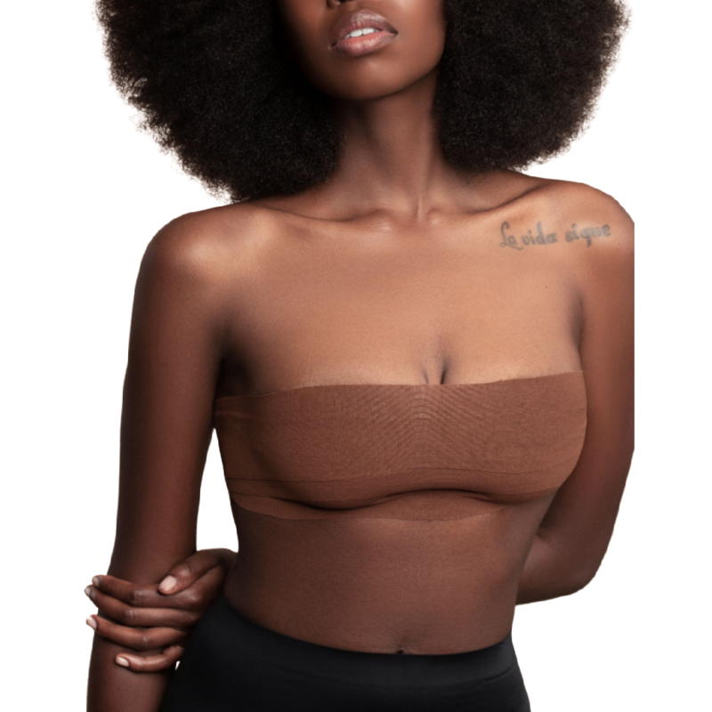 BYE-BRA - NASTRO CORPO 5 M X 6,5 CM + 3 PAIA DI COPRI CAPEZZOLI MARRONE - BYE BRA - TAPES | Lingerie Harness Boutique