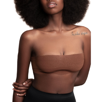 BYE-BRA - NASTRO CORPO 5 M X 6,5 CM + 3 PAIA DI COPRI CAPEZZOLI MARRONE - BYE BRA - TAPES | Lingerie Harness Boutique