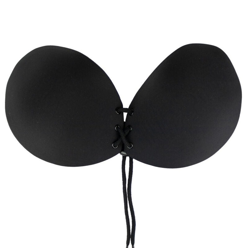 BYE-BRA - BLACK ADHESIVE BRA WITH BRA CUP A