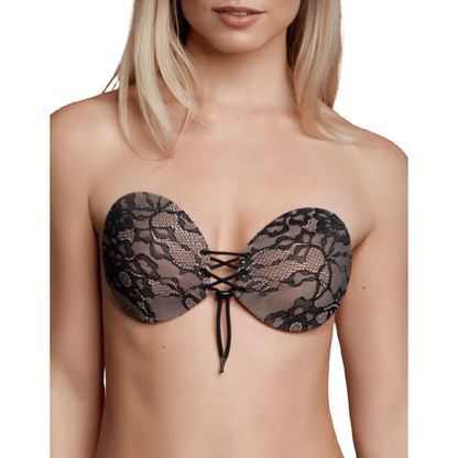 BYE-BRA - BRAIDED AND EMBROIDERED ADHESIVE BRA CUP A