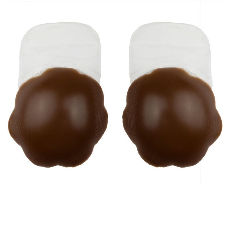 BYE-BRA - VOLUMIZZANTE SENI PUSH-UP SILICONE MARRONE MISURARE XL - BYE BRA - PULL UPS | Lingerie Harness Boutique