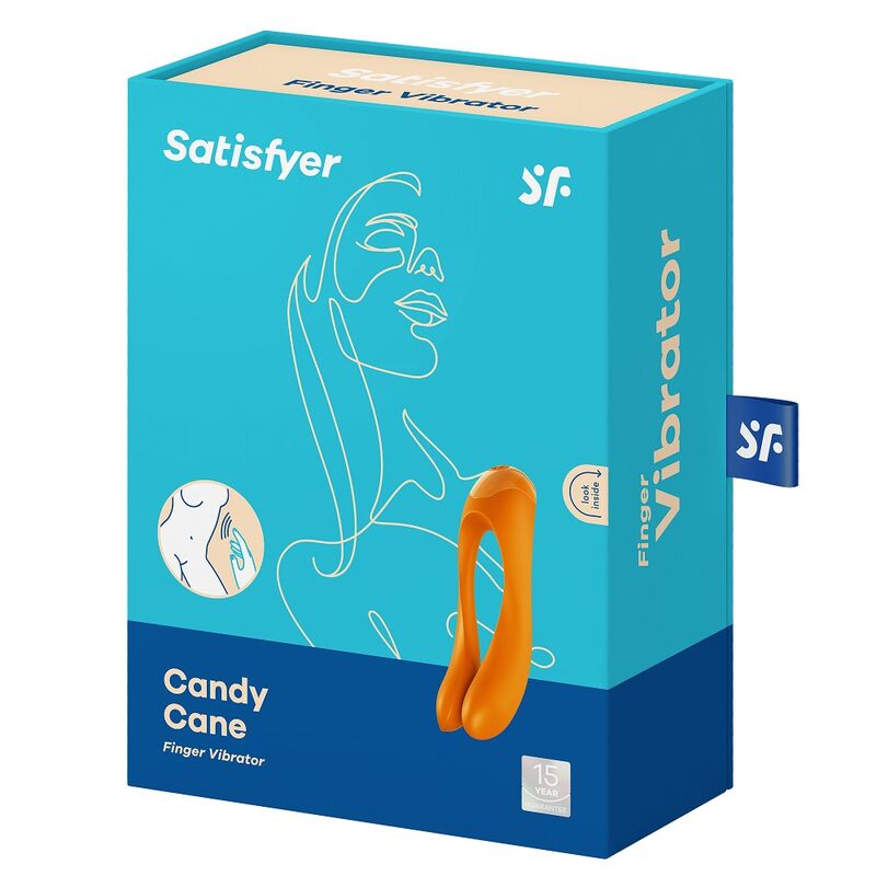SATISFYER - VIBRATORE DA DITO CANDY CANE NERO - SATISFYER VIBRATOR | Lingerie Harness Boutique
