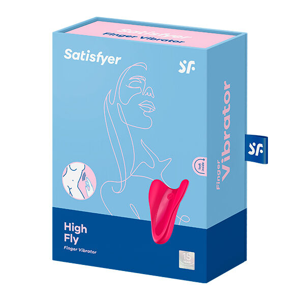 SATISFYER - HIGH FLY FINGER VIBRATOR FUCHSIA