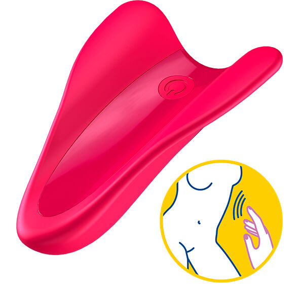 SATISFYER - VIBRATORE HIGH FLY FINGER FUCSIA - SATISFYER VIBRATOR | Lingerie Harness Boutique