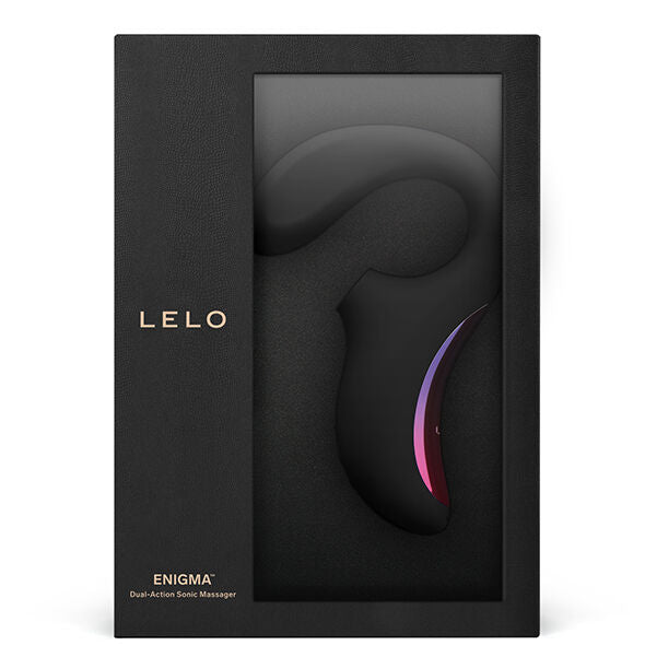 LELO - MASSAGGIATORE STIMOLAZIONE DOPPIA ASPIRAZIONE ENIGMA NERO - LELO | Lingerie Harness Boutique