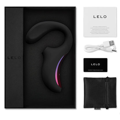 LELO - MASSAGGIATORE STIMOLAZIONE DOPPIA ASPIRAZIONE ENIGMA NERO - LELO | Lingerie Harness Boutique