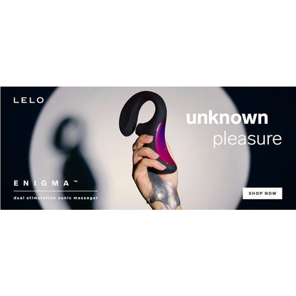 LELO - MASSAGGIATORE STIMOLAZIONE DOPPIA ASPIRAZIONE ENIGMA NERO - LELO | Lingerie Harness Boutique