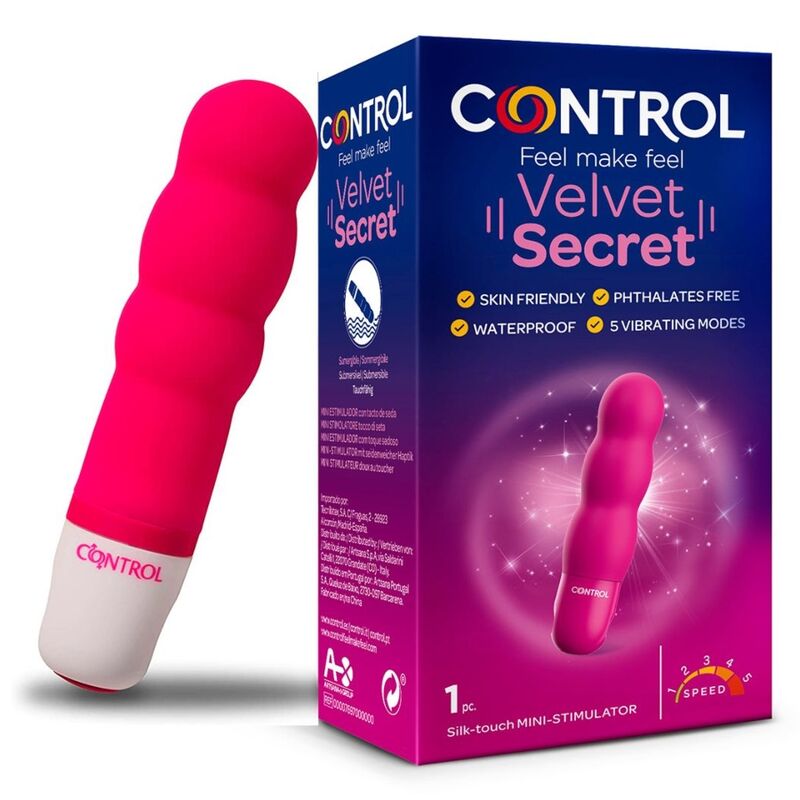 CONTROL - MINI STIMOLATORE VELVET SECRET - CONTROL TOYS | Lingerie Harness Boutique