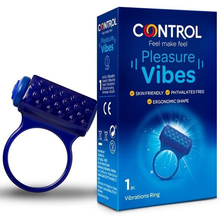 CONTROL - ANELLO VIBRANTE PLEASURE VIBES - CONTROL TOYS | Lingerie Harness Boutique
