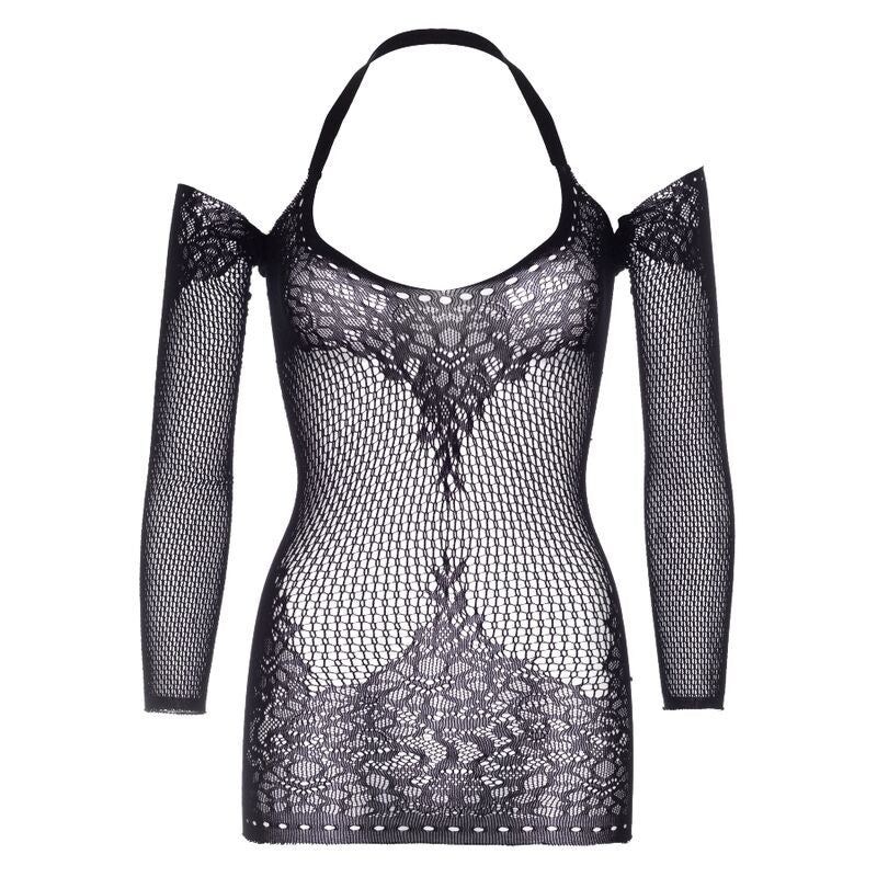 LEG AVENUE - MINIABITOTWIST HALTER IN PIZZO TAGLIA UNICA - LEG AVENUE DRESSES | Lingerie Harness Boutique