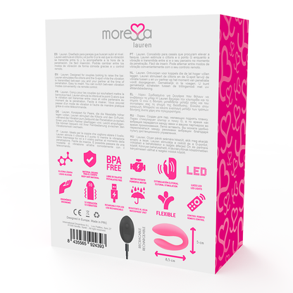 MORESSA - LAUREN STIMOLATORE A TELECOMANDO PER COPPIA - MORESSA | Lingerie Harness Boutique