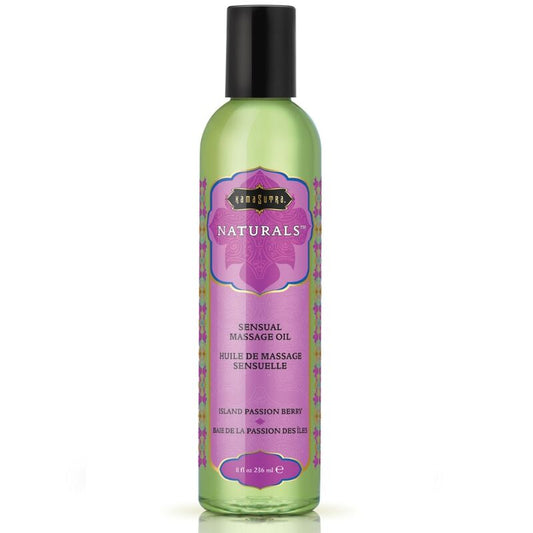 KAMASUTRA - OLIO DA MASSAGGIO NATURALE BACCA DELLA PASSIONE 236 ML - KAMASUTRA COSMETICS | Lingerie Harness Boutique