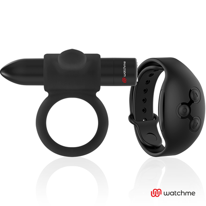 BLACK&SILVER - OROLOGIO COCKRING CON TELECOMANDO CAMERONME - BLACK&SILVER | Lingerie Harness Boutique