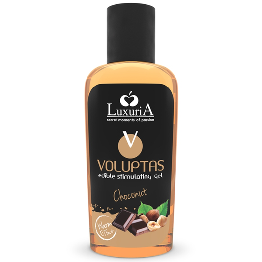 INTIMATELINE LUXURIA - VOLUPTAS GEL DA MASSAGGIO ALIMENTARE EFFETTO RISCALDANTE - CIOCCOLATO 100 ML - INTIMATELINE LUXURIA | Lingerie Harness Boutique