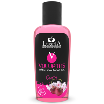 INTIMATELINE LUXURIA - VOLUPTAS GEL DA MASSAGGIO ALIMENTARE EFFETTO RISCALDANTE - CILIEGIA 100 ML - INTIMATELINE LUXURIA | Lingerie Harness Boutique