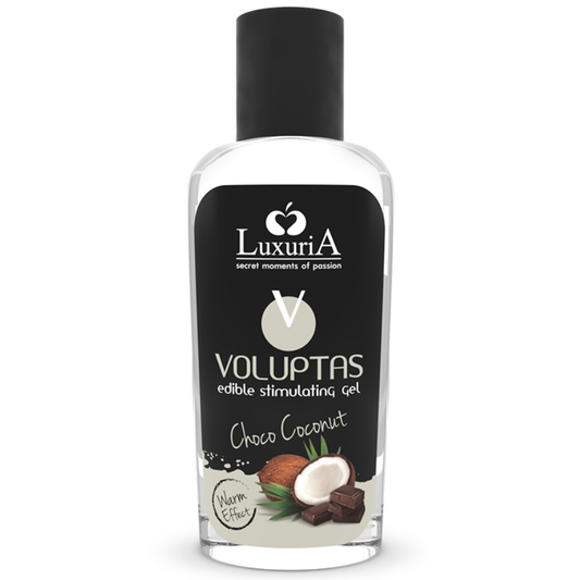 INTIMATELINE LUXURIA - VOLUPTAS GEL DA MASSAGGIO ALIMENTARE EFFETTO RISCALDANTE - COCCO E CREMA 100 ML - INTIMATELINE LUXURIA | Lingerie Harness Boutique