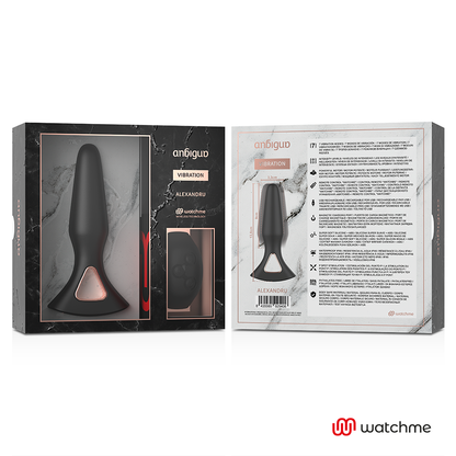 ANBIGUO - WATCHME VIBRATORE TELECOMANDO PLUG ANALE ALEXANDRU - ANBIGUO | Lingerie Harness Boutique