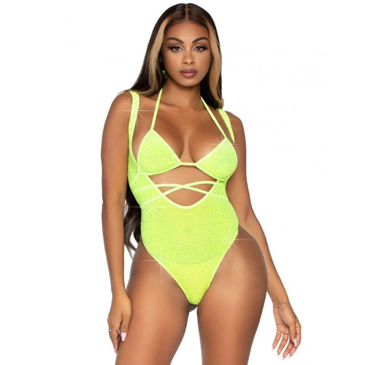 LEG AVENUE - ONE SIZE BIKINI TOP AND BODYSUIT