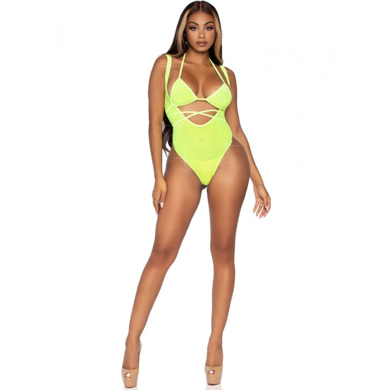 LEG AVENUE - ONE SIZE BIKINI TOP AND BODYSUIT