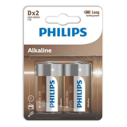 PHILIPS - BATTERIA ALCALINA D LR20 BLISTER*2 - PHILLIPS | Lingerie Harness Boutique