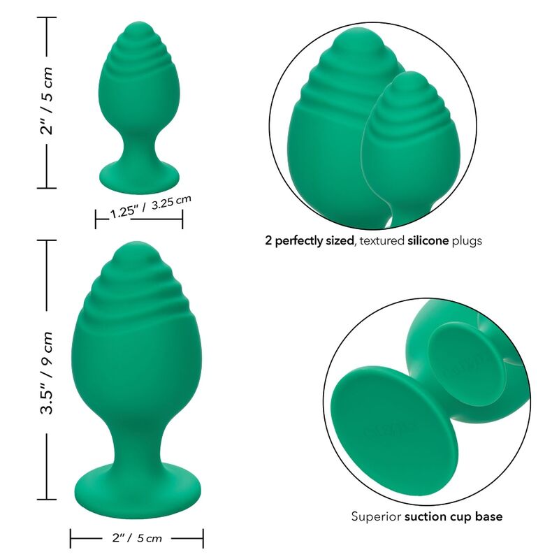 CALEXOTICS - CHEEKY GREEN BUTTPLUG