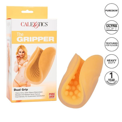 CALEXOTICS - MASTURBATORE BEADED GRIP ARANCIONE - CALEXOTICS | Lingerie Harness Boutique