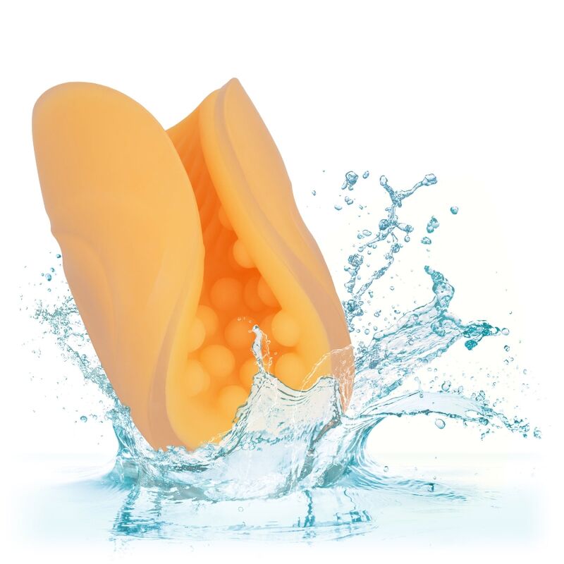 CALEXOTICS - MASTURBATORE BEADED GRIP ARANCIONE - CALEXOTICS | Lingerie Harness Boutique