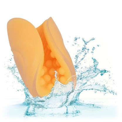 CALEXOTICS - MASTURBATORE BEADED GRIP ARANCIONE - CALEXOTICS | Lingerie Harness Boutique