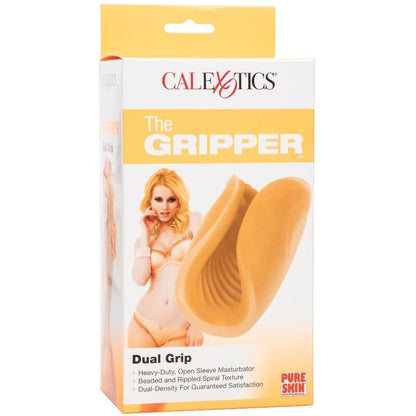 CALEXOTICS - MASTURBATORE BEADED GRIP ARANCIONE