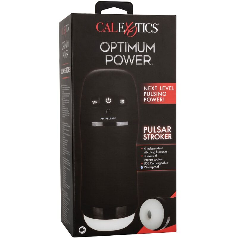 CALEXOTICS - OPTIMUM POWER STROKER FUNZIONI VIBRANTE E ASPIRANTE