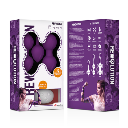 REWOLUTION - REWOBEADS SFERE VIBRANTI TELECOMANDO CON TECNOLOGIA WATCHME - REWOLUTION | Lingerie Harness Boutique