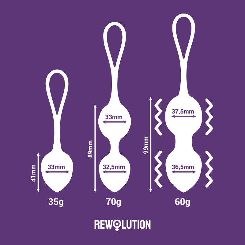 REWOLUTION - REWOBEADS SFERE VIBRANTI TELECOMANDO CON TECNOLOGIA WATCHME - REWOLUTION | Lingerie Harness Boutique