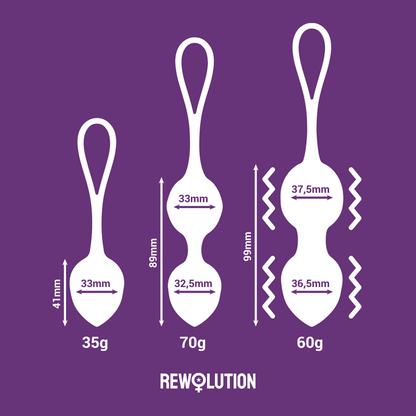 REWOLUTION - REWOBEADS SFERE VIBRANTI TELECOMANDO CON TECNOLOGIA WATCHME - REWOLUTION | Lingerie Harness Boutique